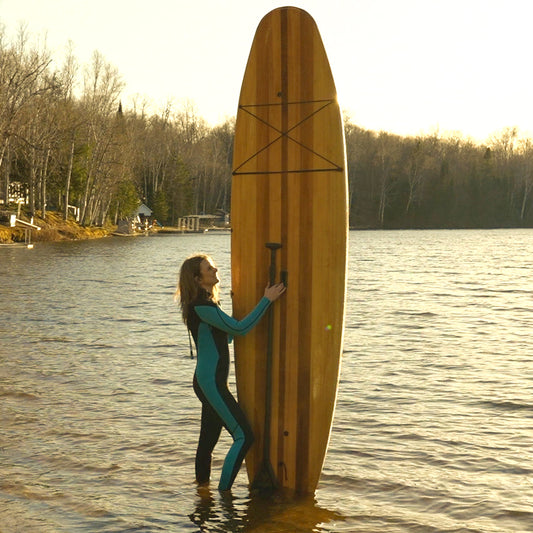 Giesler GLYDE handcrafted cedar Stand-Up Paddleboard - 10' 6" feet long