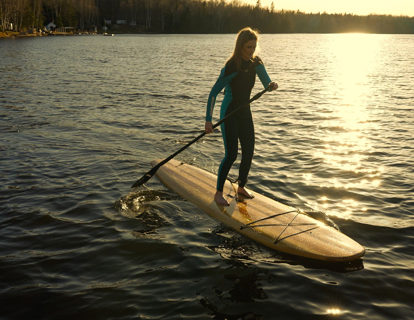 Giesler GLYDE handcrafted cedar Stand-Up Paddleboard - 10' 6" feet long